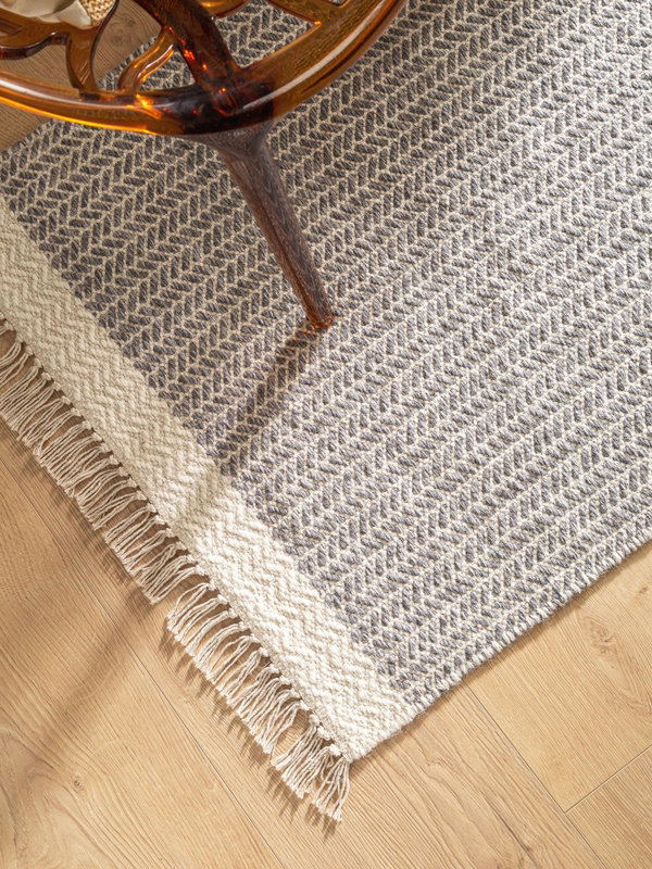 Design Wollteppich Kim Grau