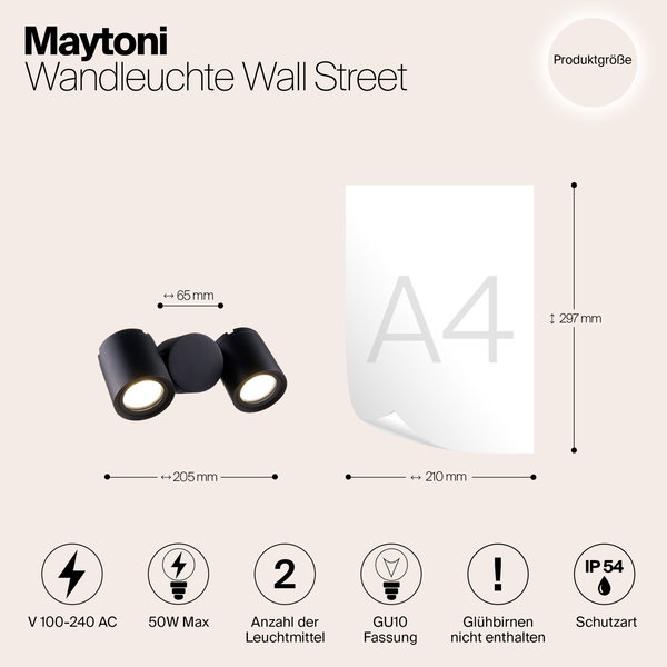 Wandlamp 'Wall Street'