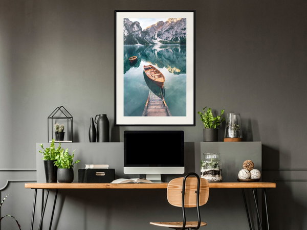 Poster 'Boats In Dolomites'