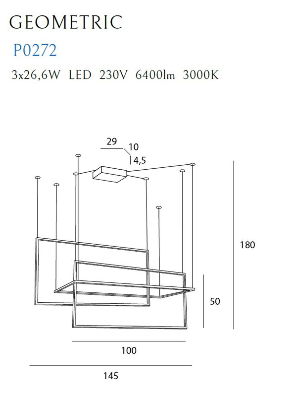 Lampa wisząca 'Geometric'
