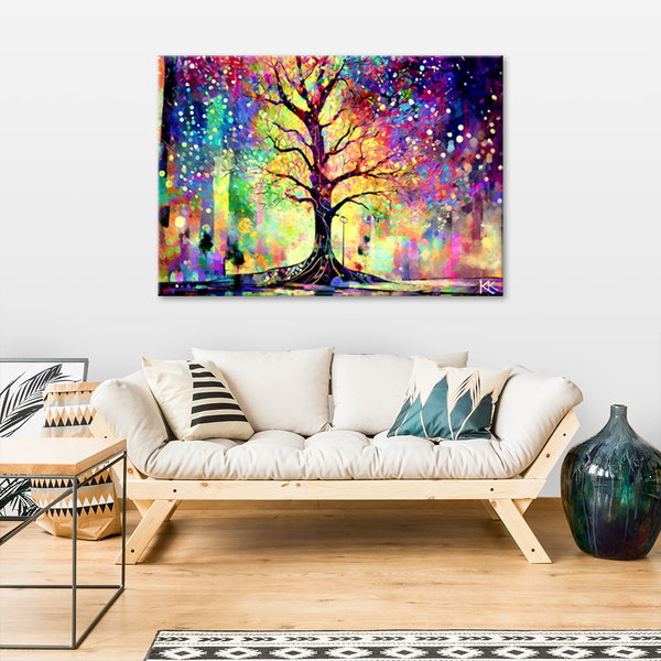 Kunstdruck auf Leinwand 'Urban Kaleidoscope of Life 3'