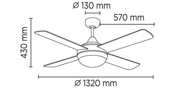 Deckenventilator 'Millar 1'