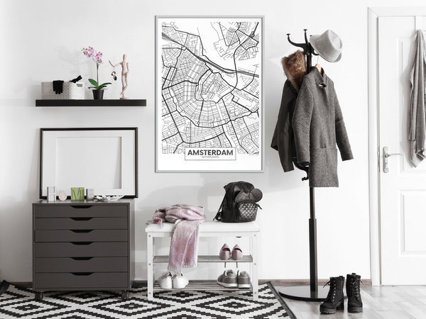 Poster 'City map: Amsterdam'