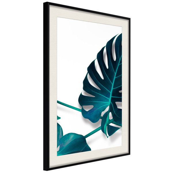 Poster 'Turquoise Monstera I'