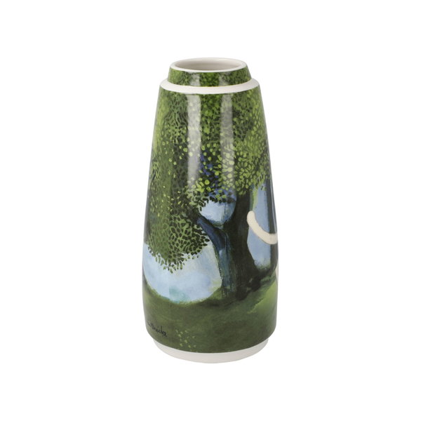 Porzellan Vase 'Walk in the Green' von Rosina Wachtmeister 9x18,5x9cm