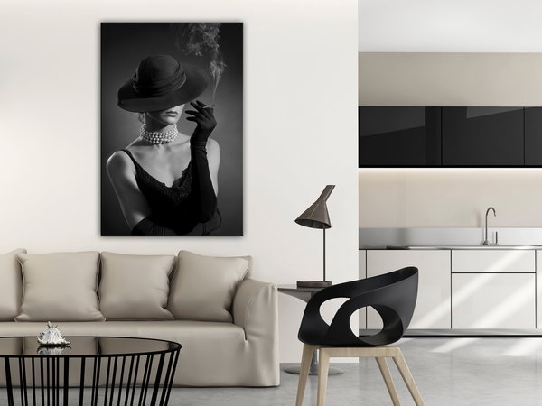 Kunstdruck auf Leinwand 'Black Elegance Vertical'