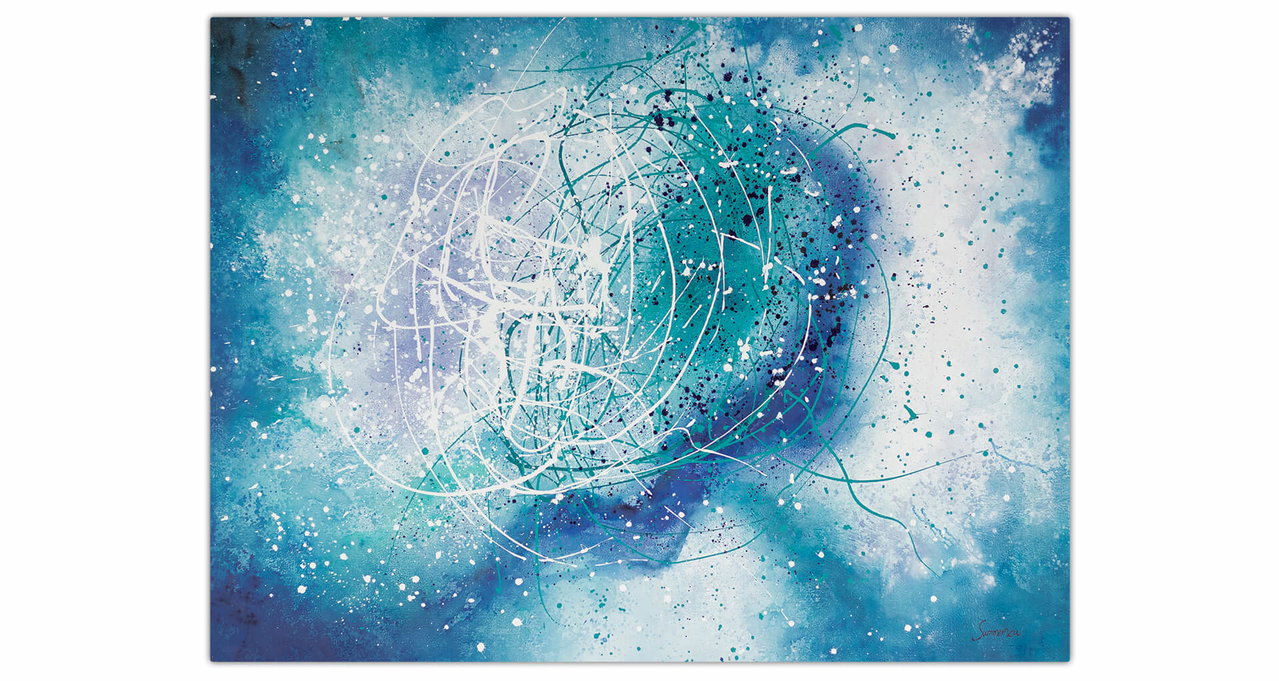 XXL Schilderij 'Nature and Time' | Handgeschilderd unicum 200x150cm komt in de ruimte goed tot zijn recht.
