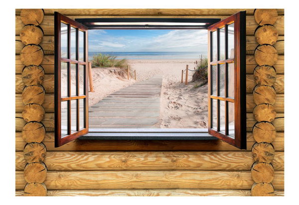 Tapete 'Beach outside the window'