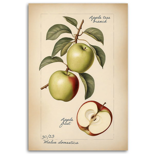 Kunstdruck auf Leinwand 'Apple Fruit'