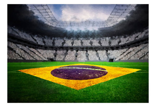 Tapete 'Brasilianisches Stadion'