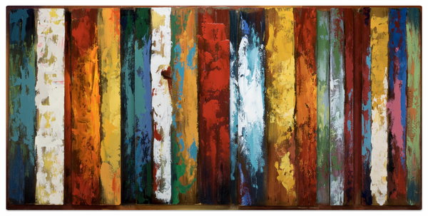 Metallbild 3D 'Dritte Dimension' 120x60x4cm