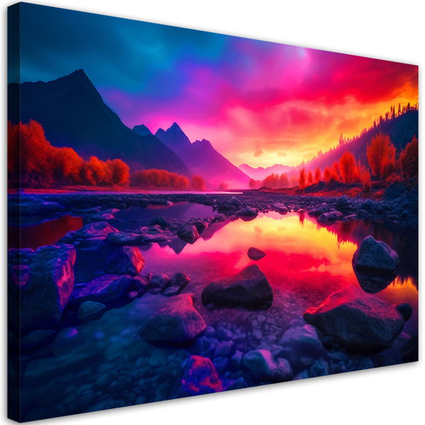 Canvas Poster 'Radiant Ocean Sunset 5'