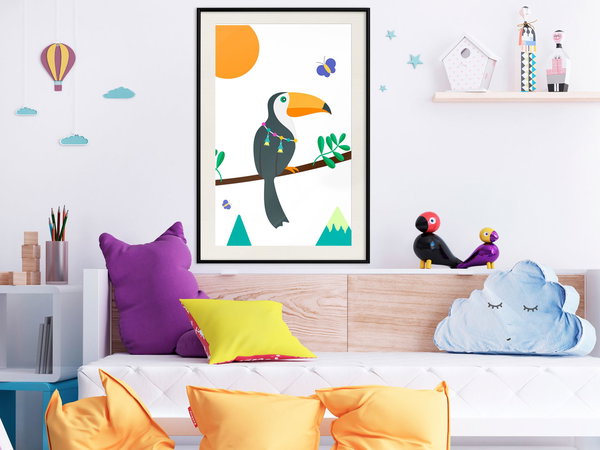 Poster 'Toucan And Butterflies'