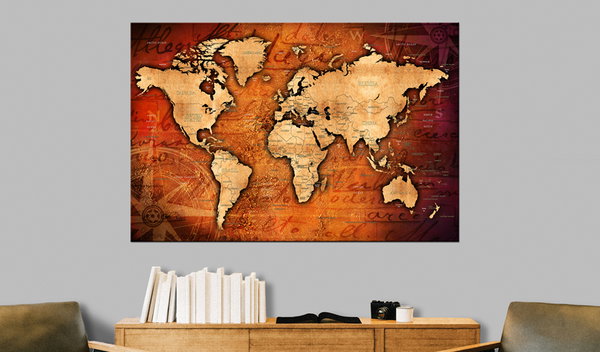 Tableau en liège 'Amber World'