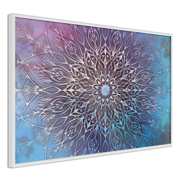 Poster 'Blue and Pink Mandala'