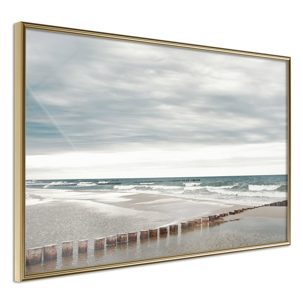 Poster 'Chilly Morning at the Seaside'