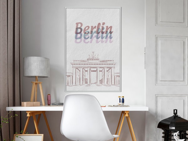 Poster 'Pastel Berlin'