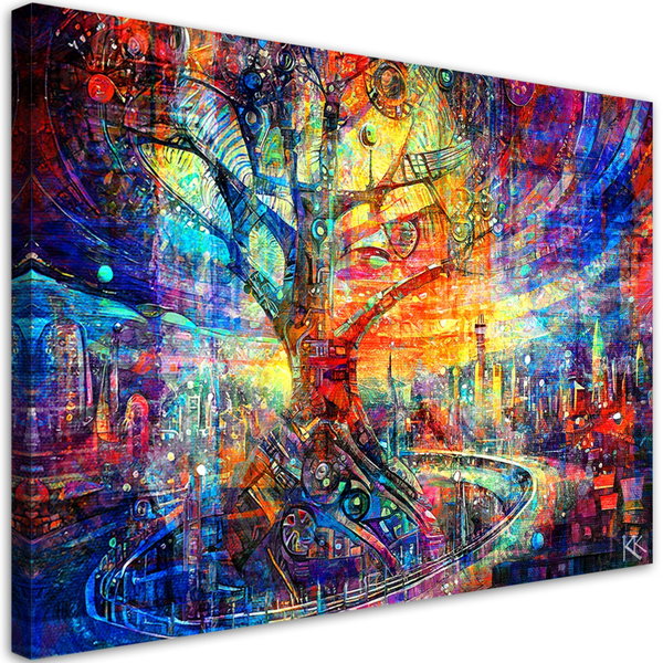 Kunstdruck auf Leinwand 'Urban Kaleidoscope of Life 2'