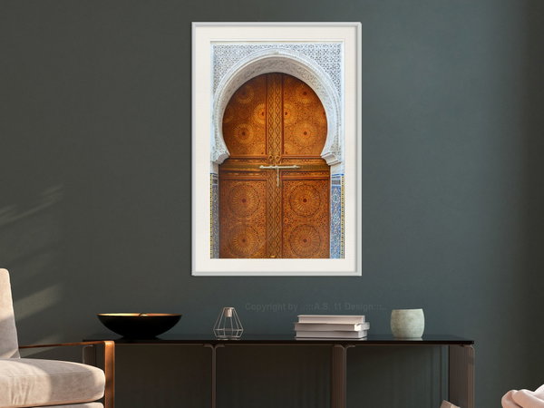 Poster 'Closed Passage (Brown)'