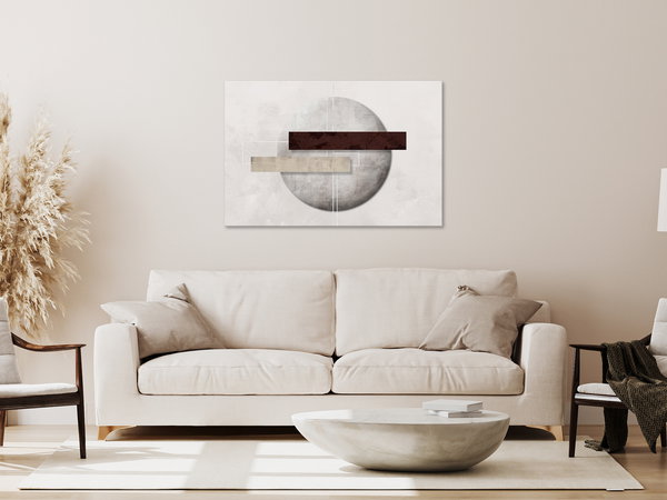 Kunstdruck auf Leinwand 'Geometric Decay Wide'