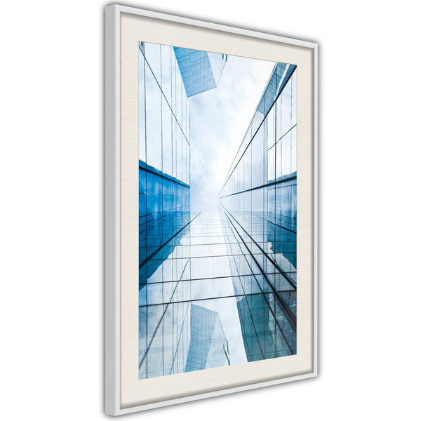 Poster 'Steel and Glass (Blue)'