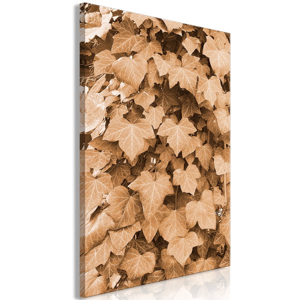 Umjetnički print na platnu 'Autumn Ivy Vertical'