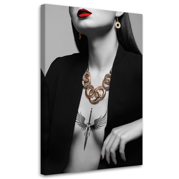 Kunstdruck auf Leinwand 'Elegance in Rebellion'