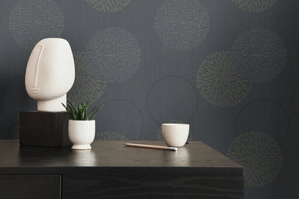 Tapete 'Floral Circles' 53x1005cm