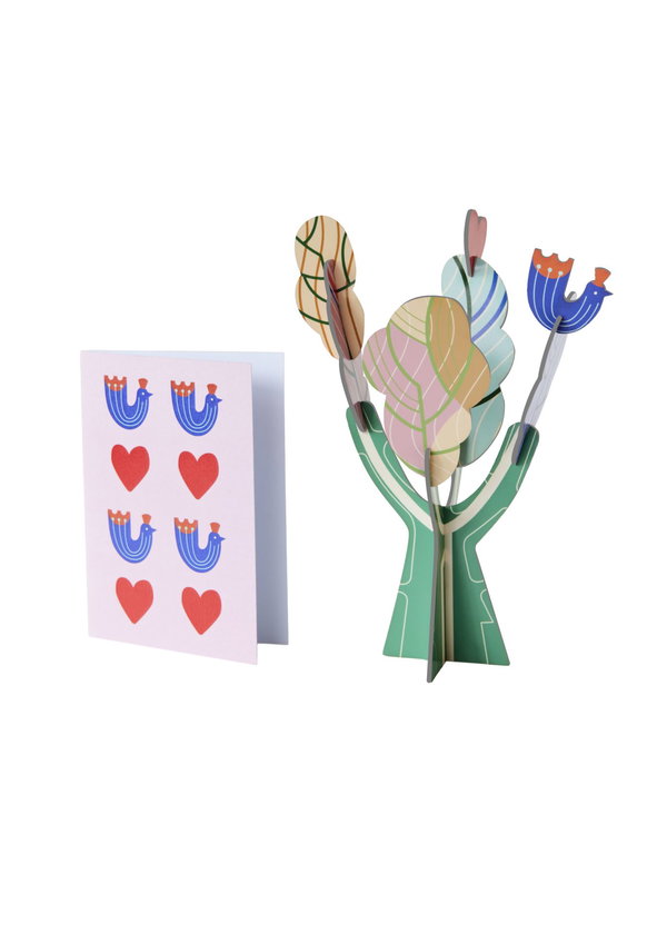 Papierskulptur 'Verspielter Baum'