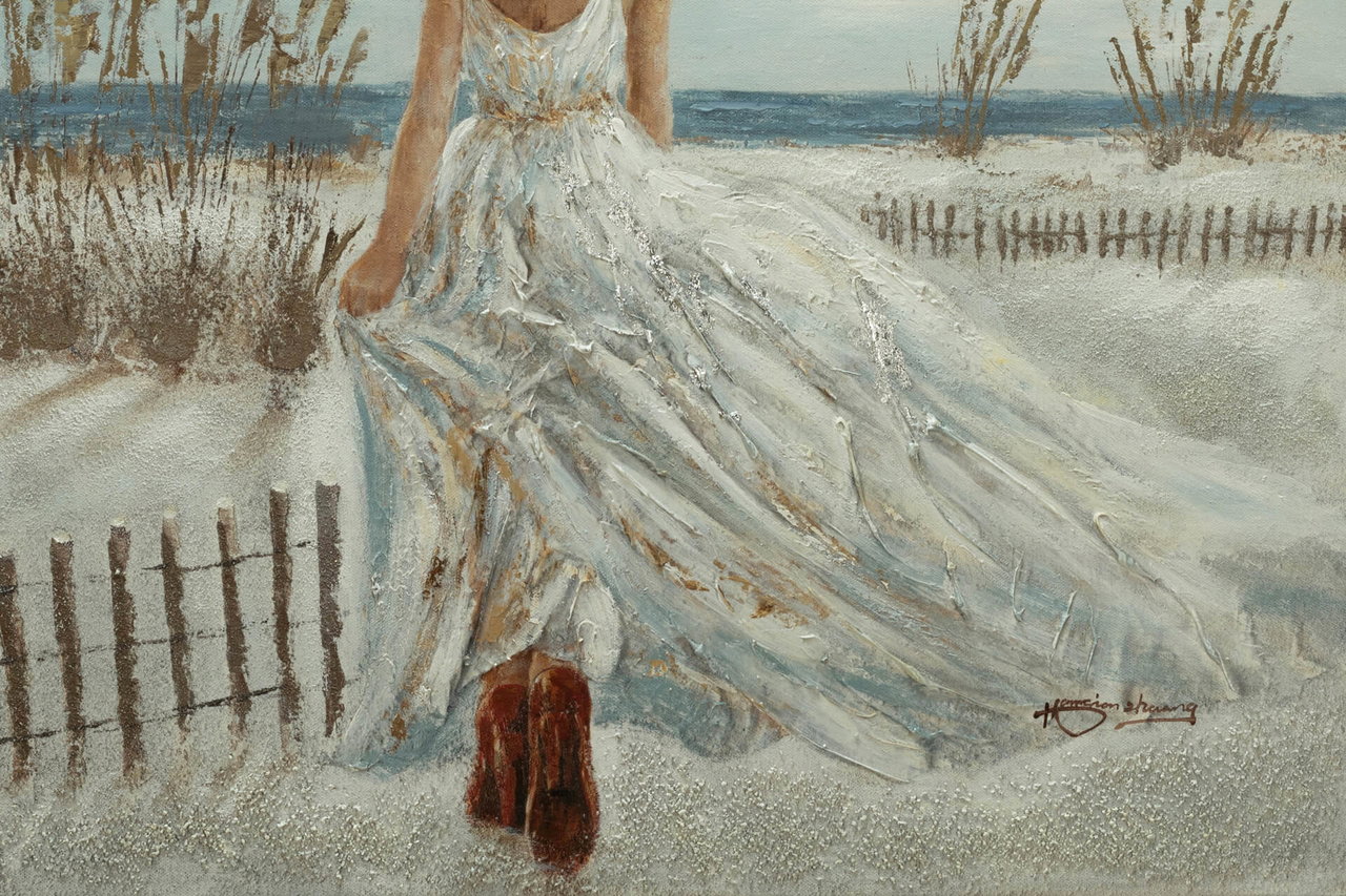 Handgeschilderd schilderij 'Eye on the Horizon' 100x70cm | incl. certificaat van echtheid in de ruimte.