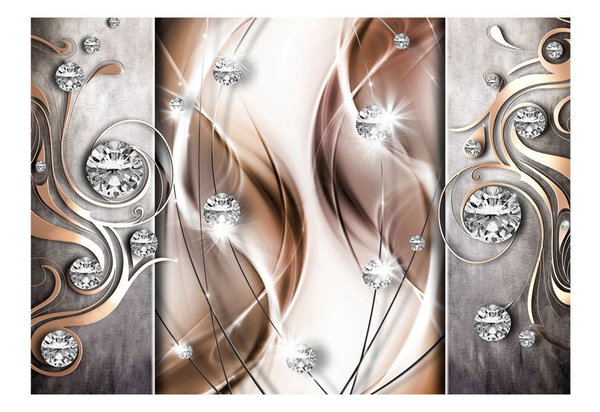 Tapete 'Brown and Diamonds'
