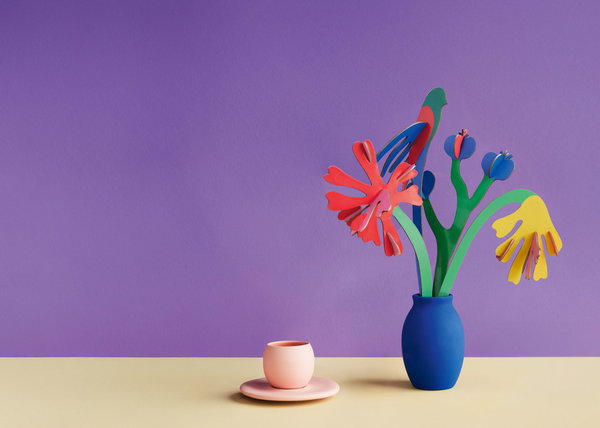Papierskulptur 'Matisse Paper Bloom I'
