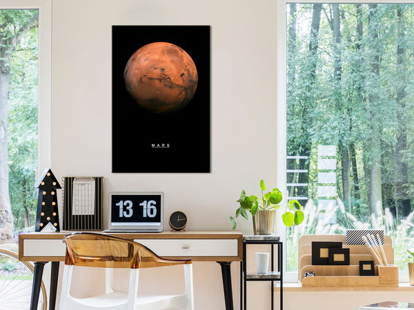 Kunstdruck auf Leinwand 'Mars Vertical'