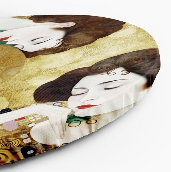 Rundes Bild 'Dreams in Gold'