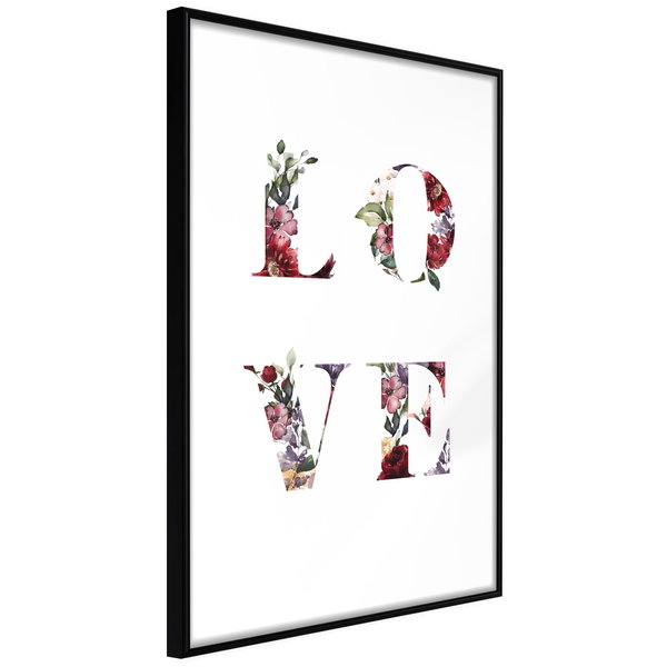Poster 'Love in Flowers'