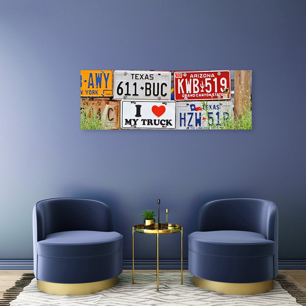 Kunstdruck auf Leinwand 'Mixed Plates'