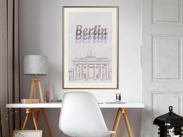 Poster 'Pastel Berlin'