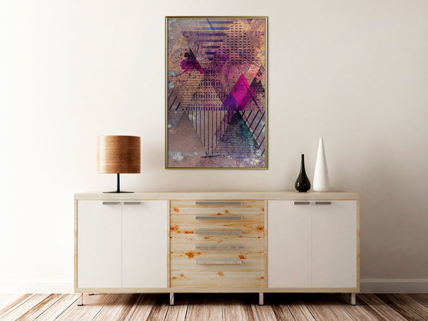 Poster 'Pink Patchwork I'