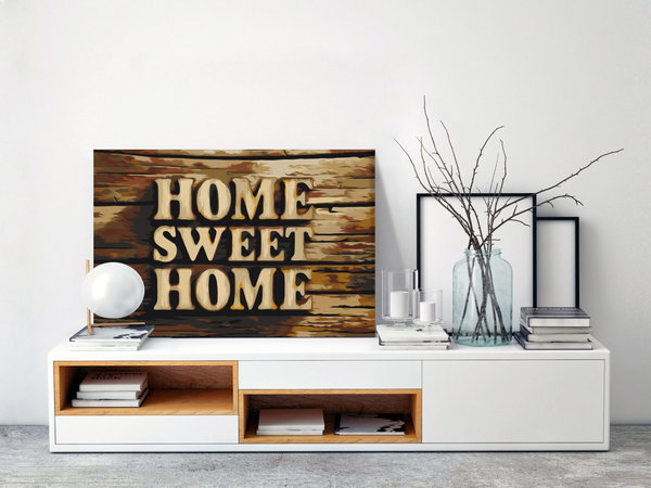 Malen nach Zahlen für Erwachsene 'Wooden Home'