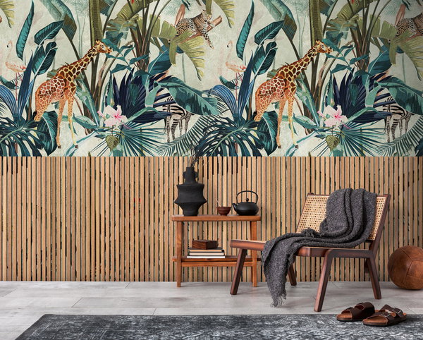 Tapete 'Safari Scene' 159x280cm