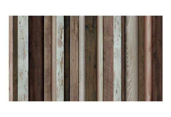 Selbstklebende Tapete 'Wooden Fan'