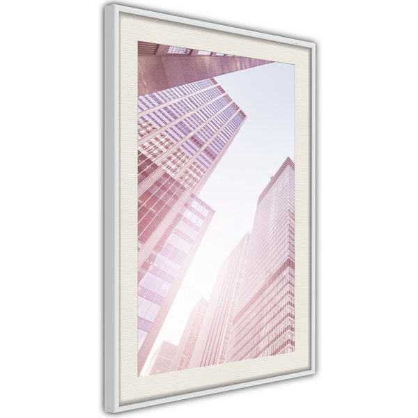 Poster 'Steel and Glass (Pink)'