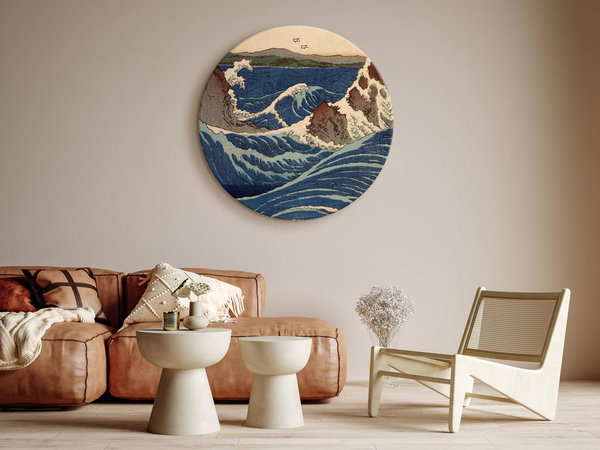 Rundes Bild 'Hiroshige's Wave'