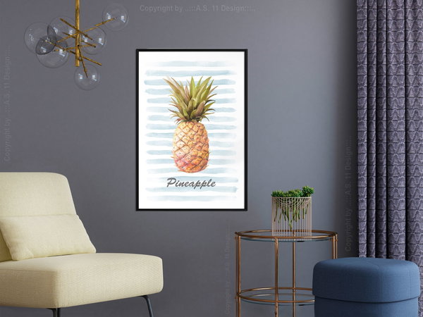 Plakat 'Pineapple and Stripes'