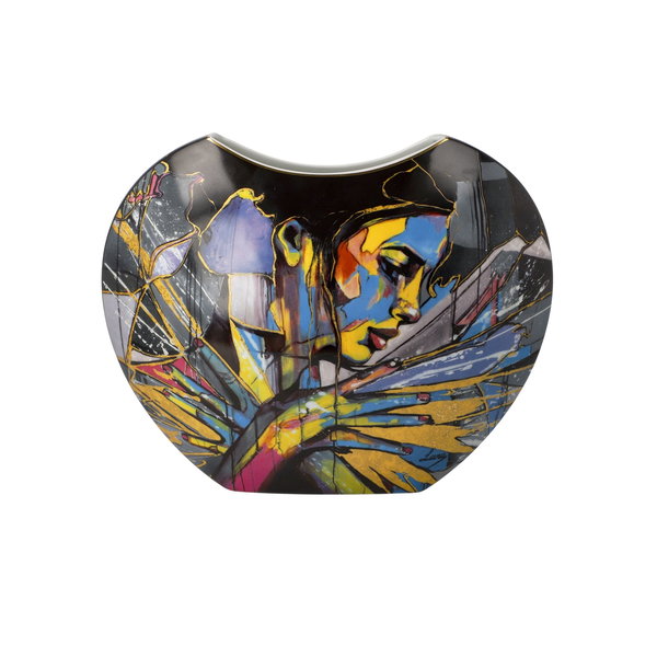 Porzellan Vase 'Abstract Queen' von Lana Frey 11,5x21x26,5cm