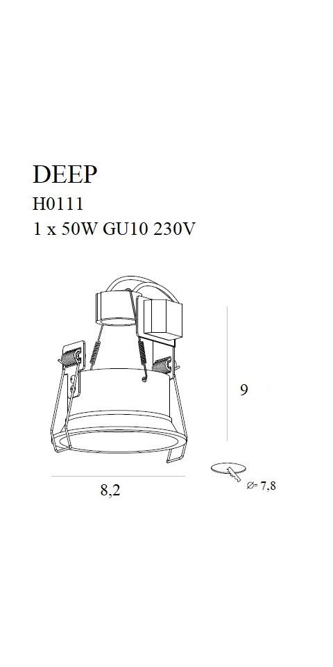 Deckenleuchte 'Deep'