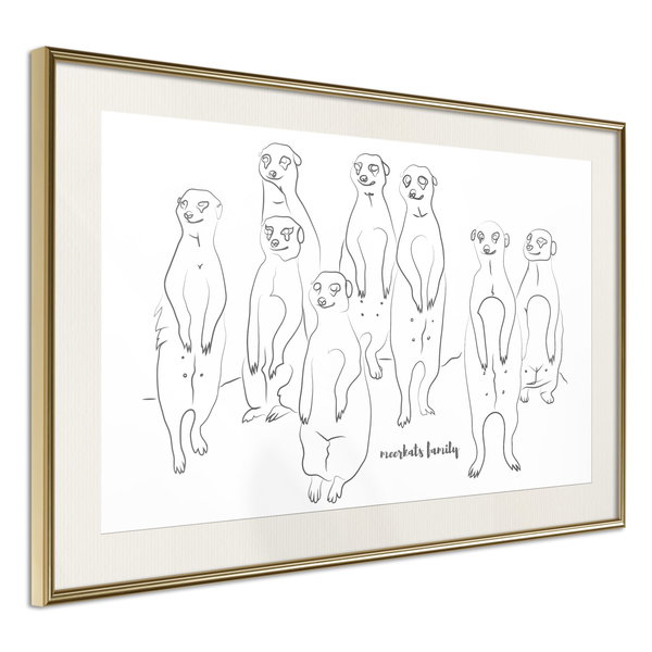 Poster 'Meerkats Family'