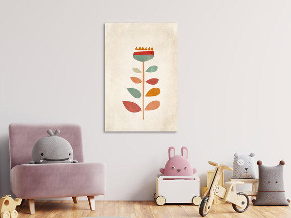 Kunstdruck auf Leinwand 'Queen of Flowers Vertical'