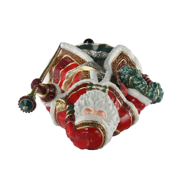 Porzellan Figur 'Santa with Wreath' von Goebel 19x33x24cm