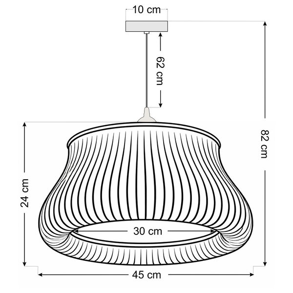 Pendelleuchte 'Oblo Lush Aura 1'